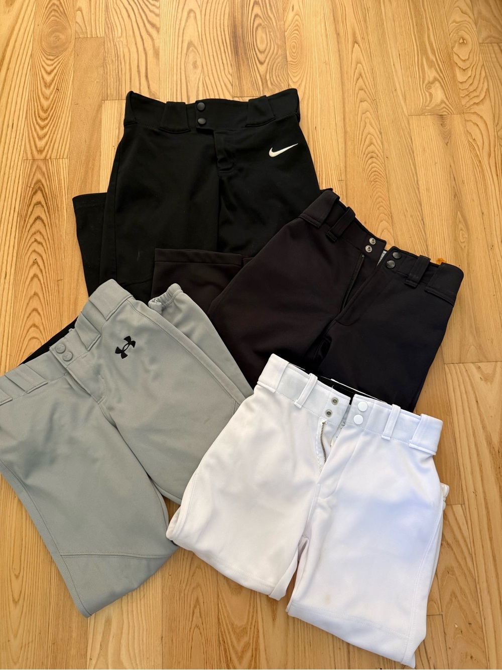 Lot of four baseball pants size small
